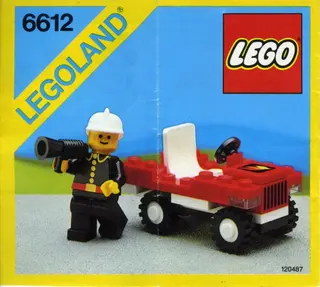 De auto van de brandweercommandant