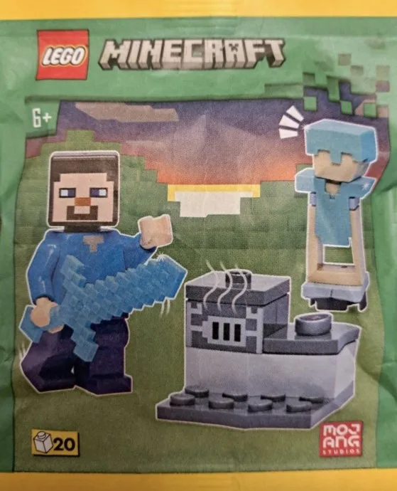 Steve avec une armure de diamant