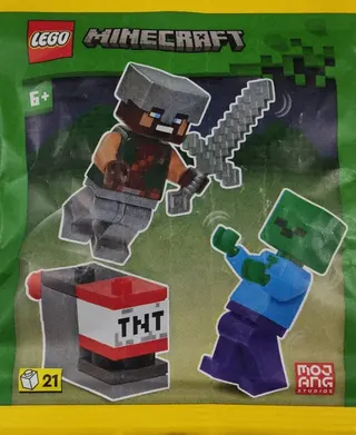 Held mit Zombie und TNT-Werfer