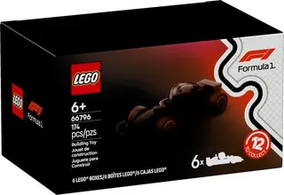 LEGO Sammelfiguren - Formel-1-Rennwagen {Box mit 6 zufällig ausgewählten Packungen}