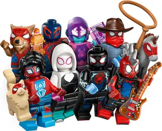 Figurines LEGO - Spider-Man : Série À travers le Spider-Verse {Boîte de 6 paquets aléatoires}