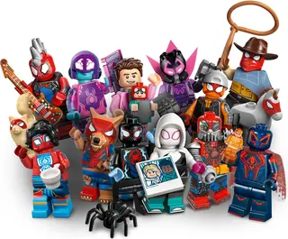 Figurines LEGO - Spider-Man : Série À travers le Spider-Verse {Boîte de 6 paquets aléatoires}