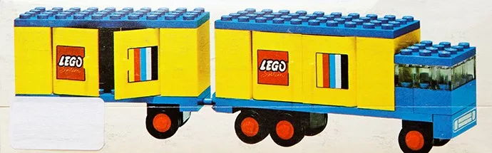 Legoland-LKW mit Anhänger