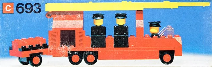 Brandweerwagen met brandweerlieden