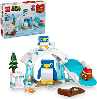 Schneeabenteuer der Pinguinfamilie