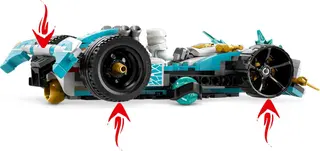 Zane's Dragon Power Spinjitzu-raceauto