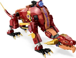 Dragon de lave transformable en vague de chaleur