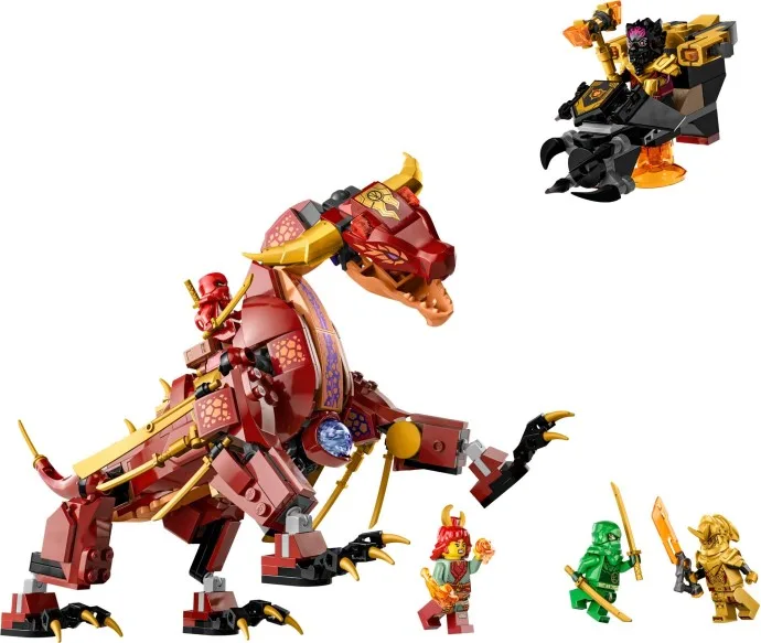Dragon de lave transformable en vague de chaleur