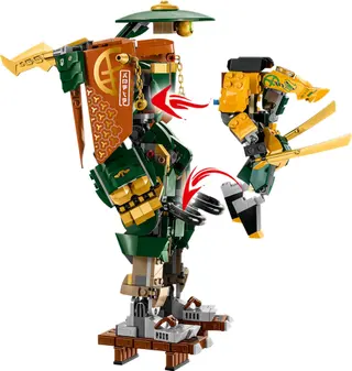 Les robots de l'équipe ninja de Lloyd et Arin