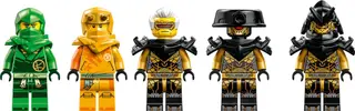 Les robots de l'équipe ninja de Lloyd et Arin