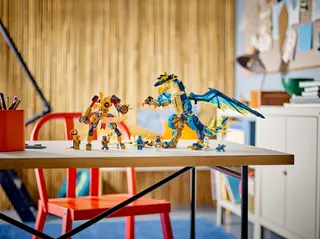 Elementardrache gegen den Kaiserin-Mech