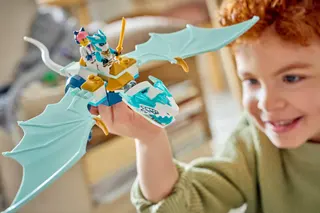 Combat contre le dragon de glace de Zane