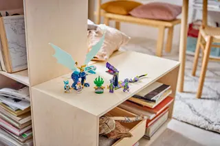 Combat contre le dragon de glace de Zane