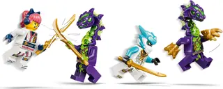 Combat contre le dragon de glace de Zane