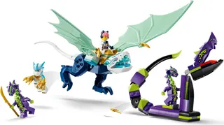 Combat contre le dragon de glace de Zane