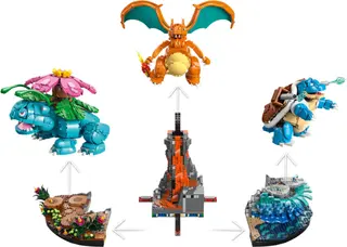 Venusaur, Charizard und Turtok