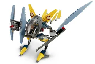 Jedi Starfighter and Vulture Droid