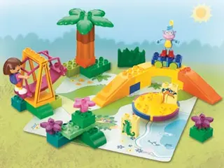 Dora and Boots at Play Park