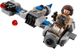 Ski Speeder versus First Order Walker Microfighters