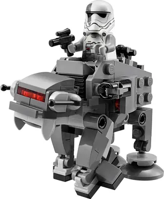 Ski Speeder versus First Order Walker Microfighters