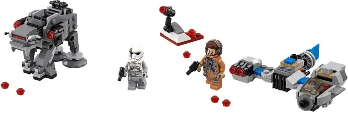 Ski Speeder versus First Order Walker Microfighters