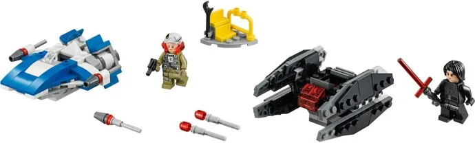 A-Wing versus TIE Silencer microfighters