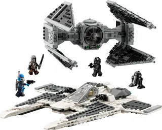 Mandalorian Fang Fighter versus TIE Interceptor