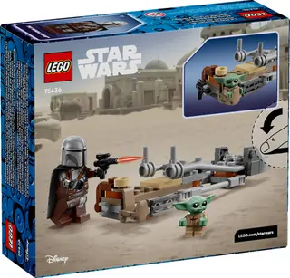 De Mandalorian en Grogu's speederbike