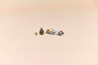 De Mandalorian en Grogu's speederbike