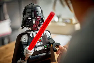 Vergrößerte Darth Vader Minifigur