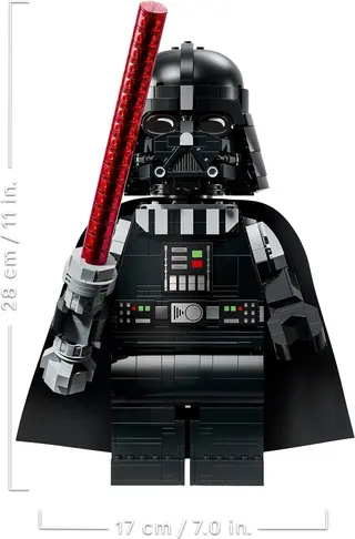 Vergrößerte Darth Vader Minifigur