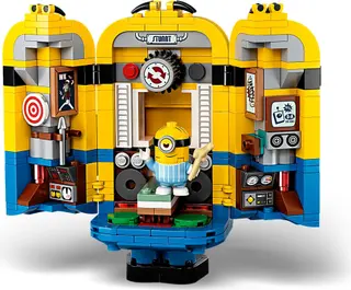 Minions van LEGO-stenen en hun hol
