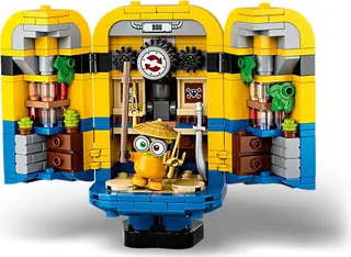 Minions van LEGO-stenen en hun hol