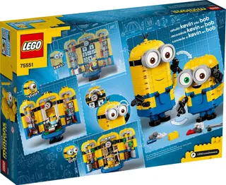 Minions van LEGO-stenen en hun hol