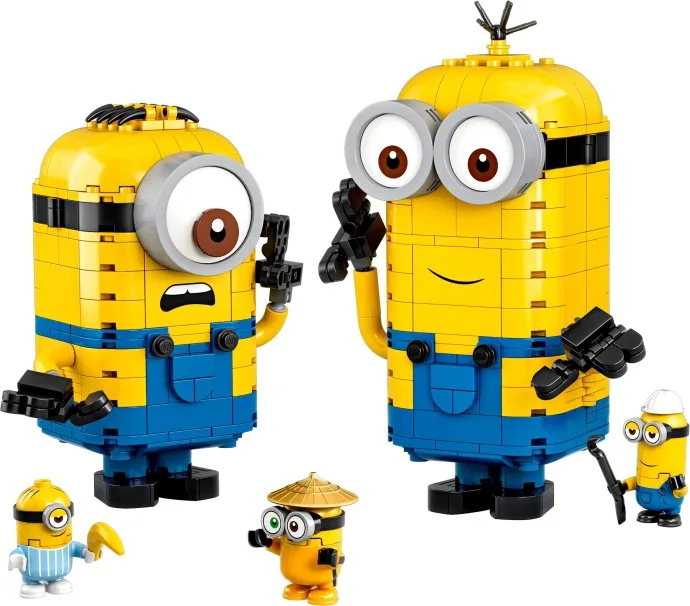 Minions van LEGO-stenen en hun hol