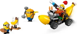 Minions en bananenauto