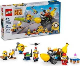 Minions en bananenauto