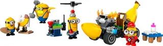 Minions en bananenauto