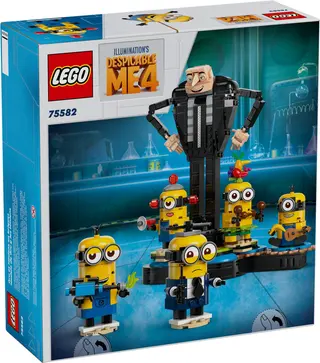 Brick-Built Gru and Minions 