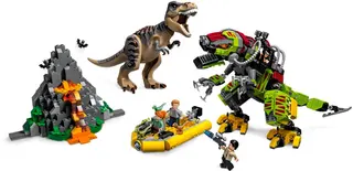 T. rex versus Dino-Mech gevecht