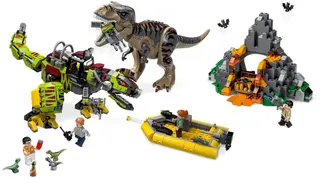 T. rex versus Dino-Mech gevecht