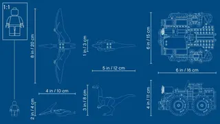 Gallimimus en Pteranodon Uitbraak