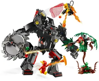 Batman-Mech gegen Poison-Ivy-Mech