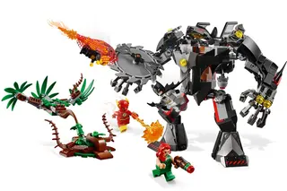 Batman-Mech gegen Poison-Ivy-Mech