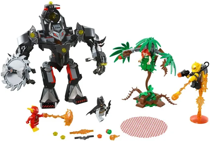 Batman-Mech gegen Poison-Ivy-Mech
