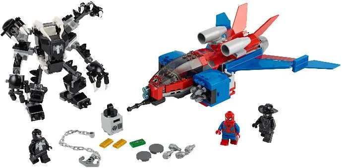 Spiderjet versus Venom Mech