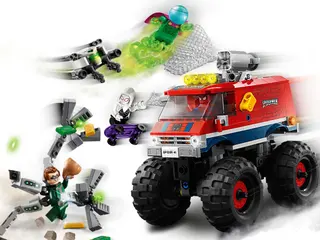 Spider-Mans monstertruck versus Mysterio
