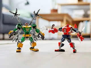 Spider-Man en Doctor Octopus Mech-gevecht