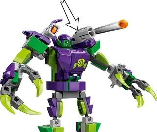 Combat de robots entre Spider-Man et le Bouffon Vert