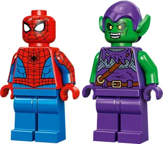 Combat de robots entre Spider-Man et le Bouffon Vert